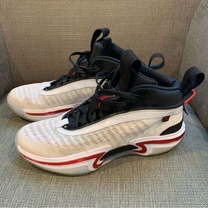 Nike Air Jordan 36 XXXVI white black red size 10 basketball shoes